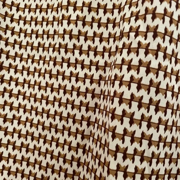 SHEIN Allover Print Split Sleeve Mock Neck Blouse - Picture 5 of 5